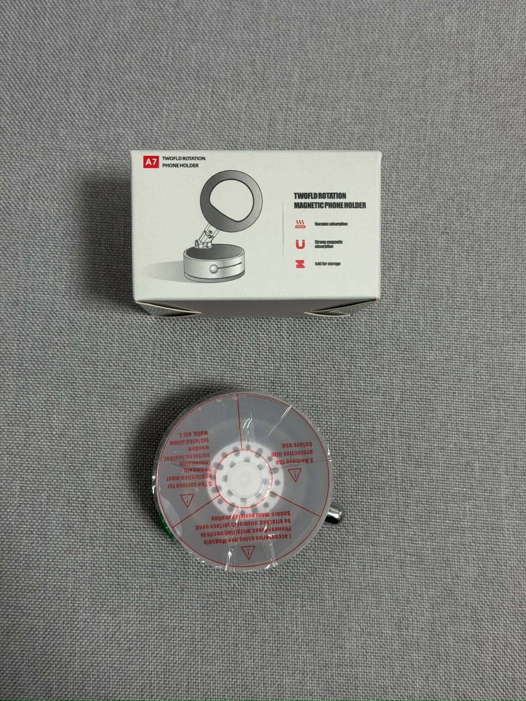 A7 Two-fold Rotation Magnetic Phone Holder - photo 2