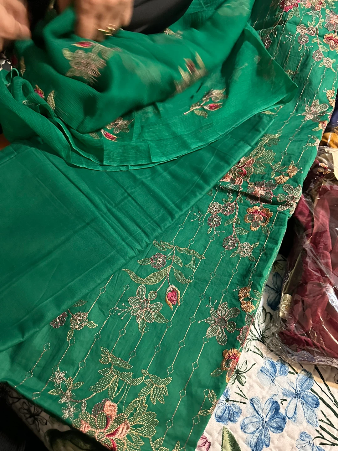 Pure Sharon, 3 pieces Pakistani suit fabric - photo 2