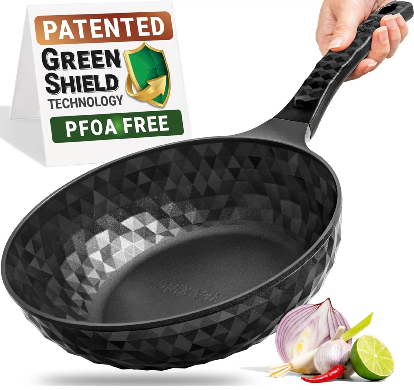 Diamond X Premium 11” Non Stick Wok Pan - Titanium Coated