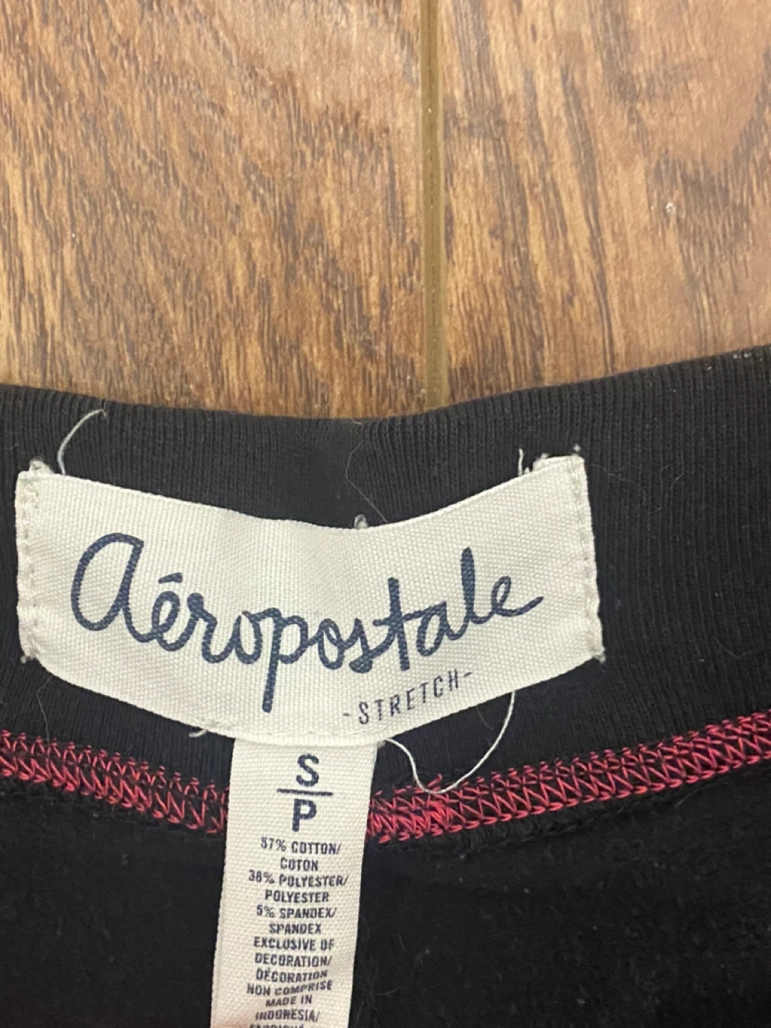 Aeropostale black sweatpants with logo - photo 3