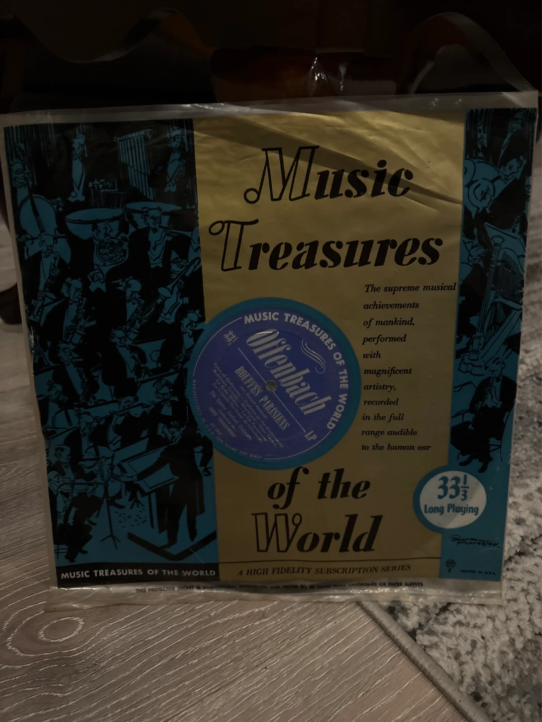 Music Treasures of the World Offenbach Bouffes Parisiens LP