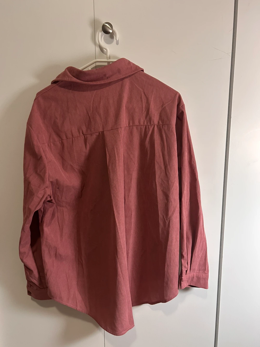 Pink Corduroy Button-Up Shirt - photo 2