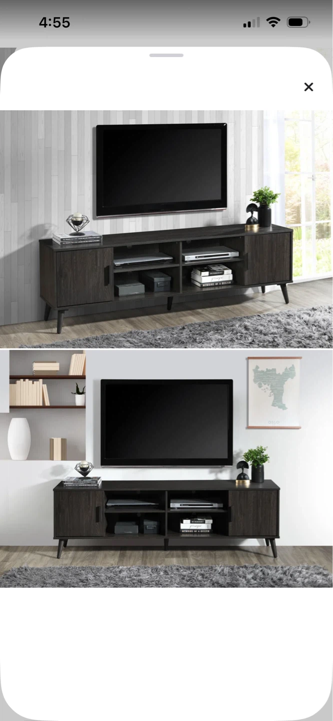Dark Grey TV Stand