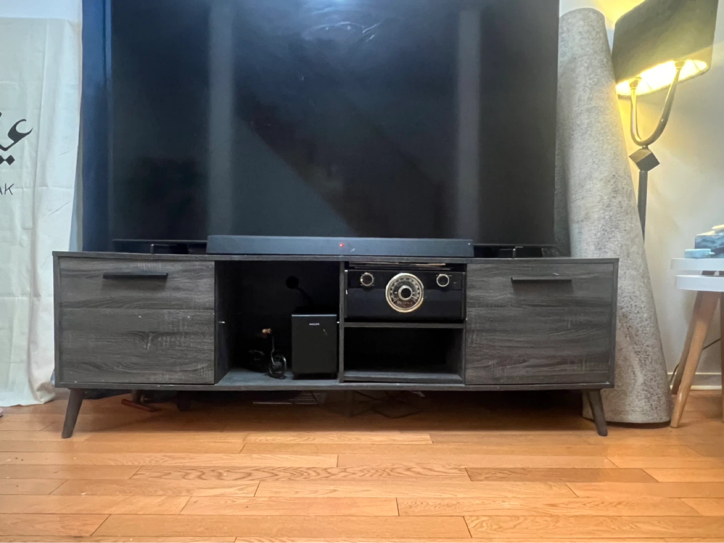 Dark Grey TV Stand - photo 2