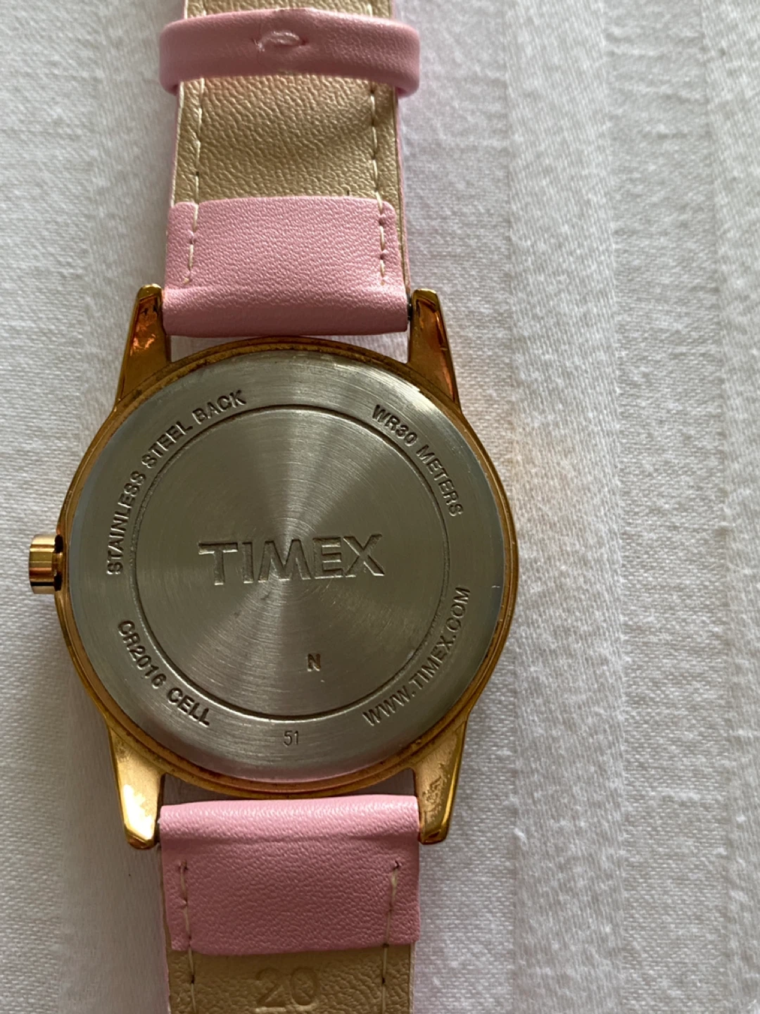 Timex Indiglo Women's Pink Leather Strap Watch - photo 4