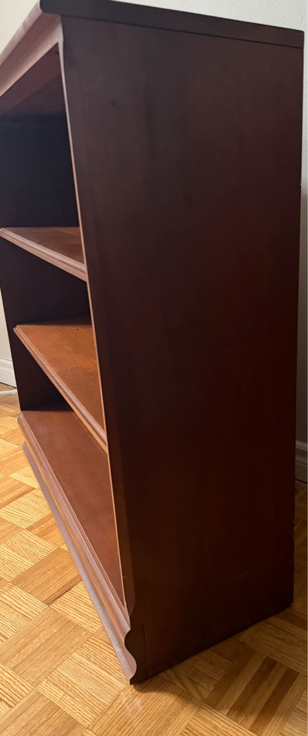 Dark Brown 3-Shelf Bookcase - photo 3