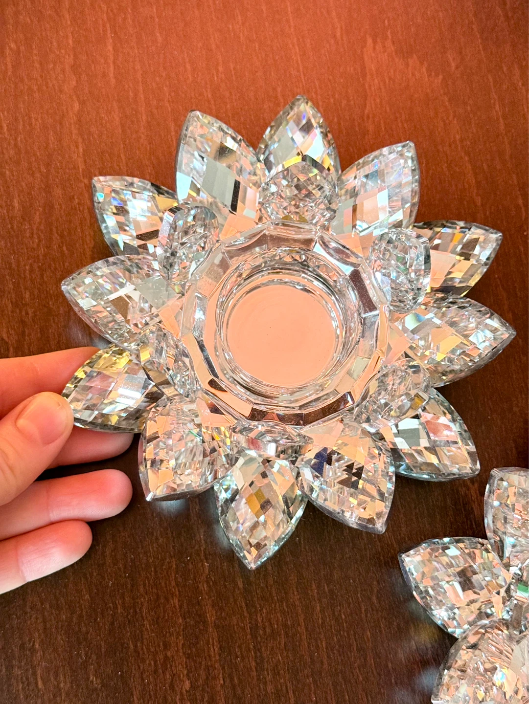Sagebrook Home Lotus Tea-light & Taper Candle Holder