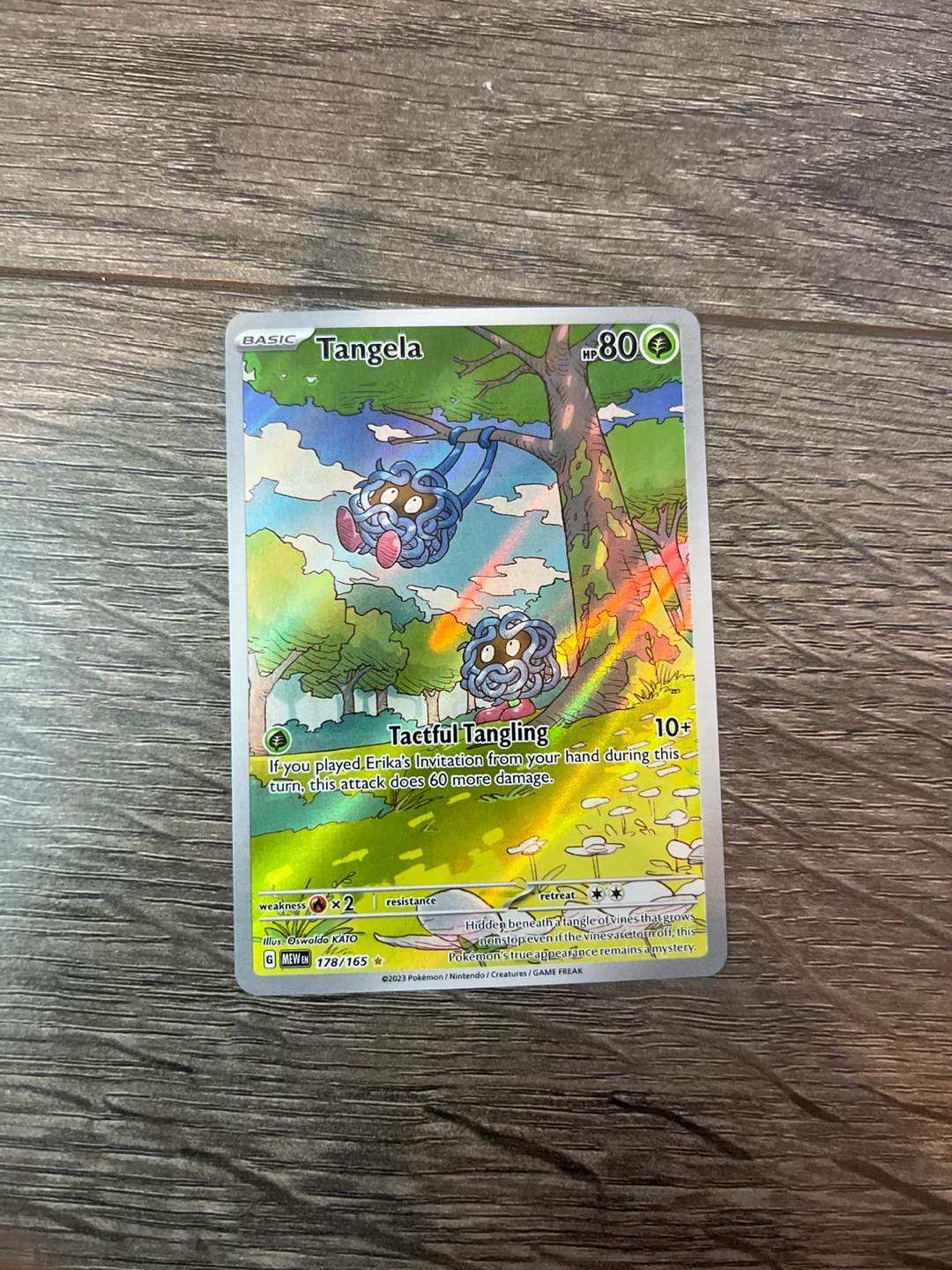 2023 Tangela Pokemon card art 178/165