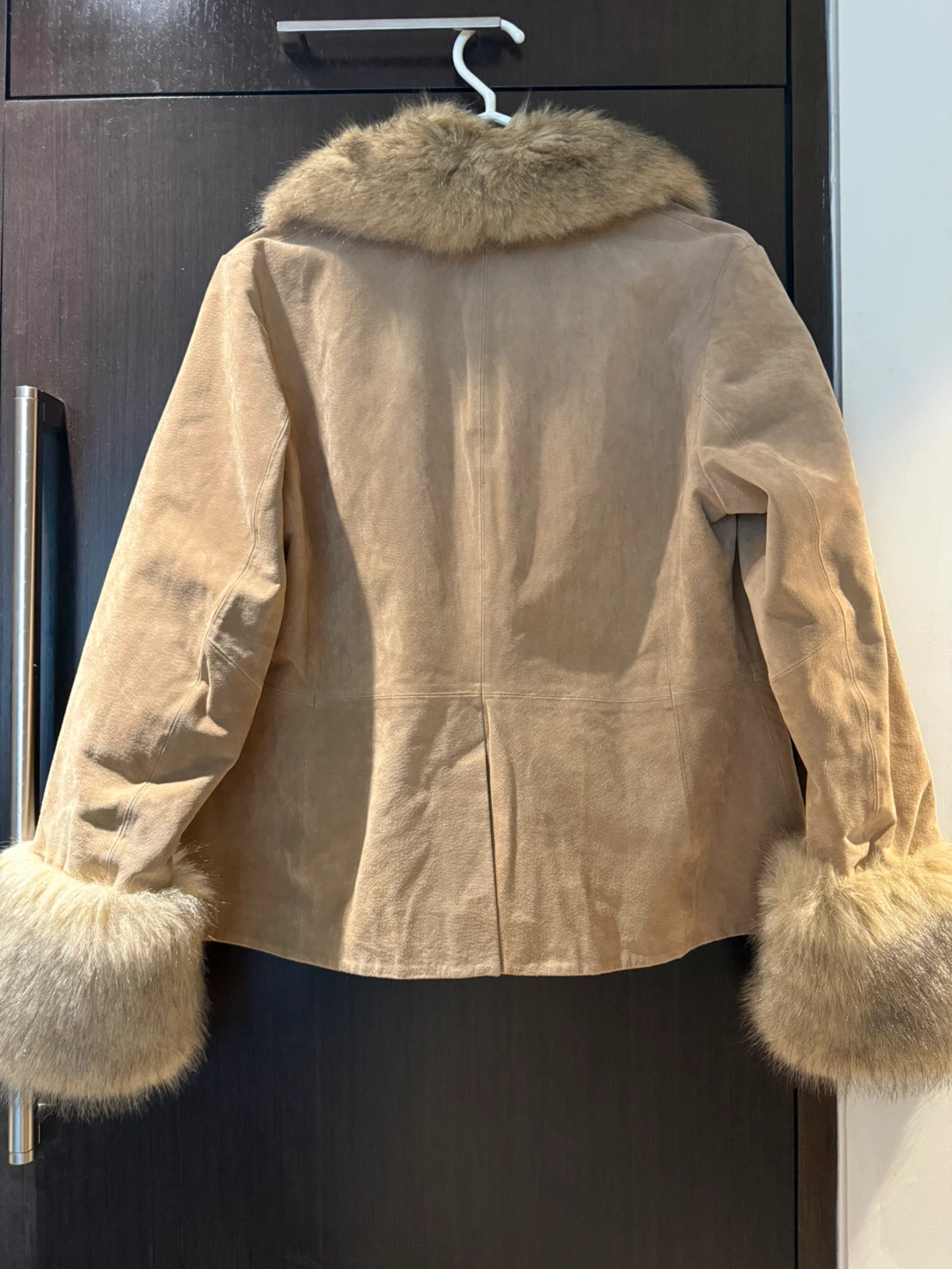 Zara Leather Collection Jacket with Fur Accents - photo 2