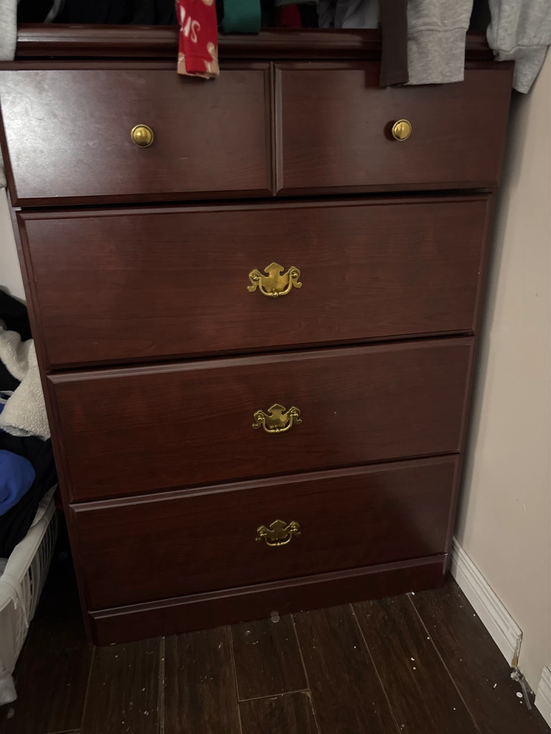 Dark Wood Chest of Drawers