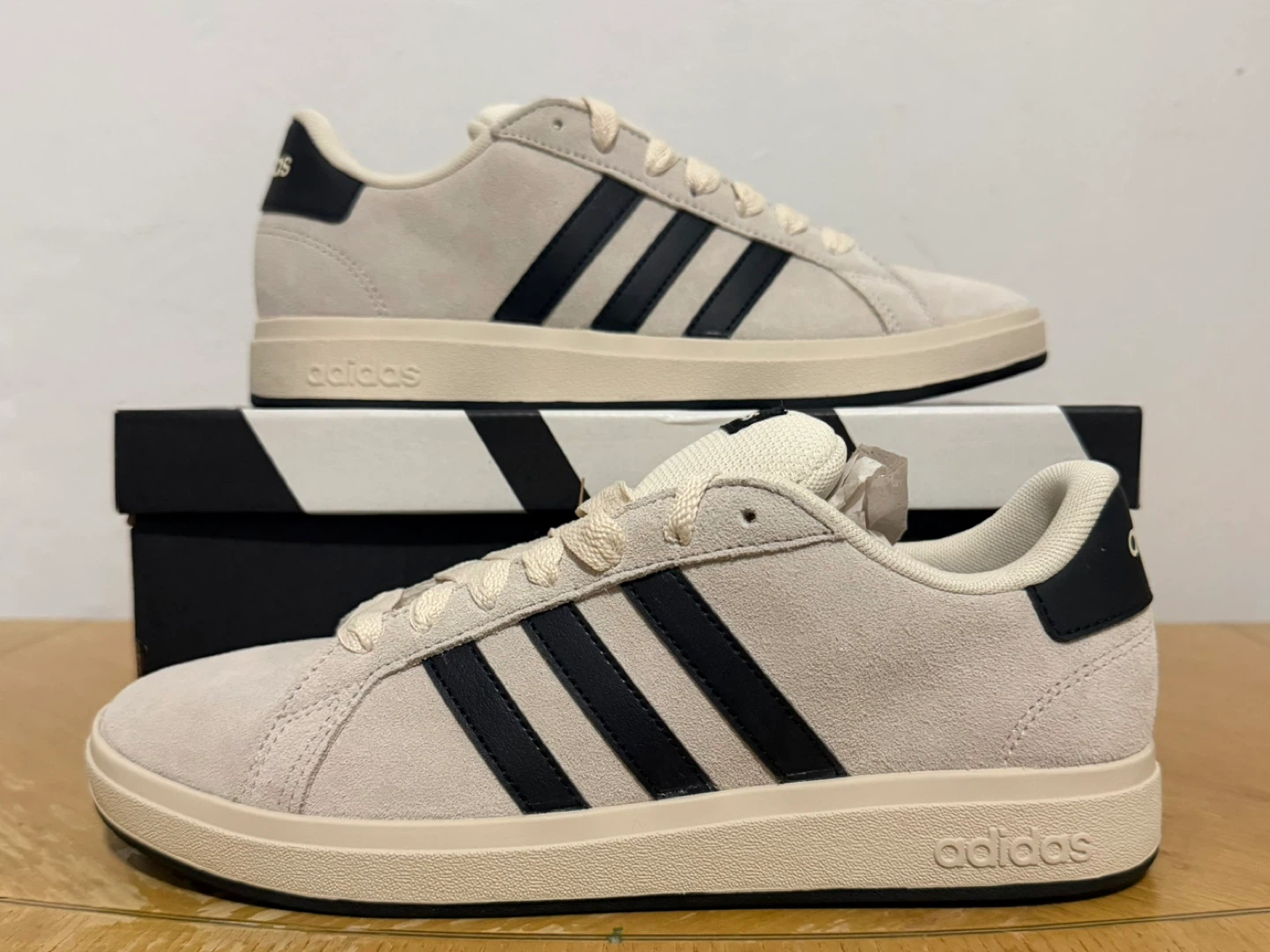 Adidas Grand Court 2.0 Shoes - Beige/Black - photo 2