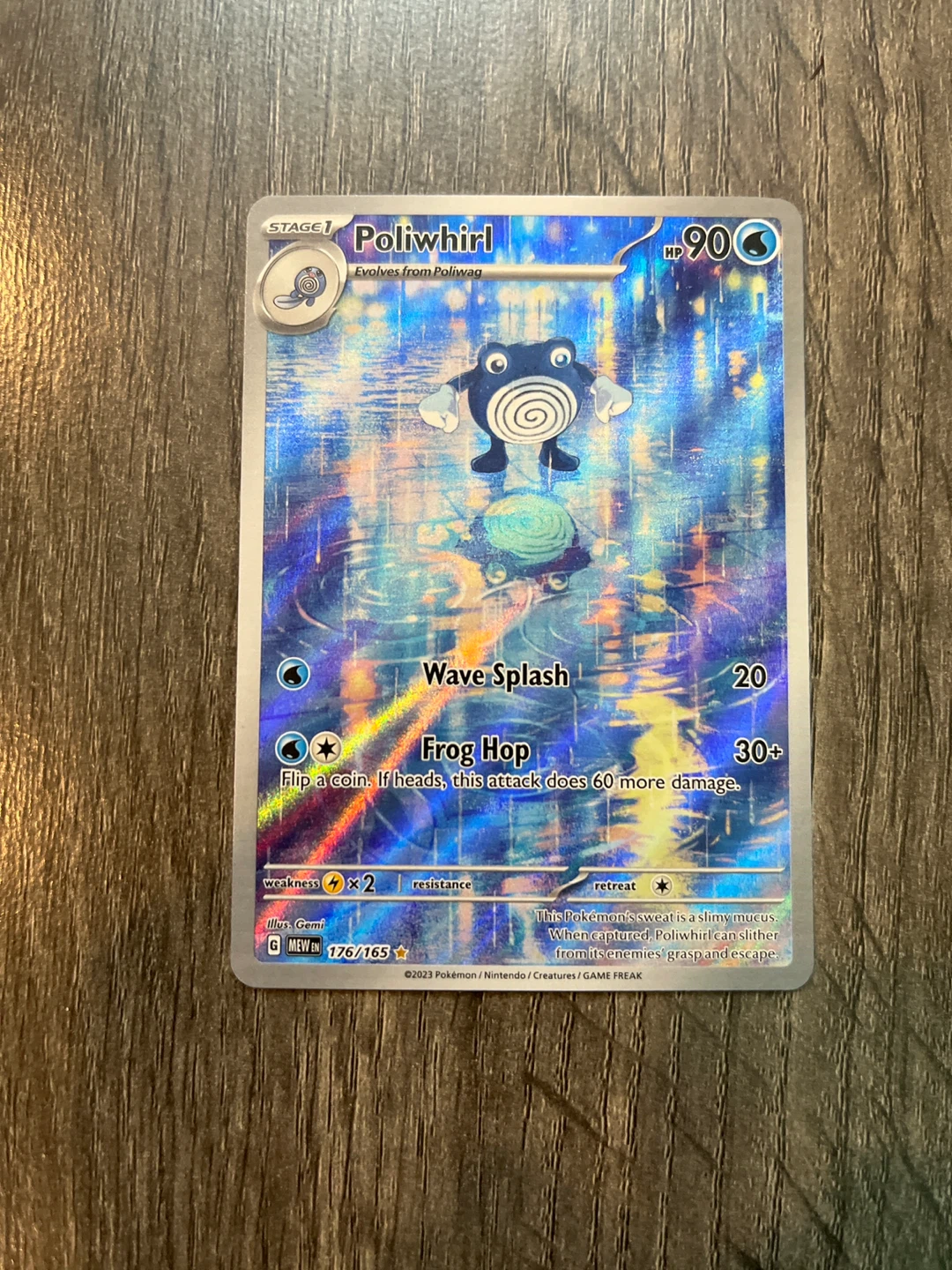 2023 Pokemon TCG Poliwhirl art Card 176/165