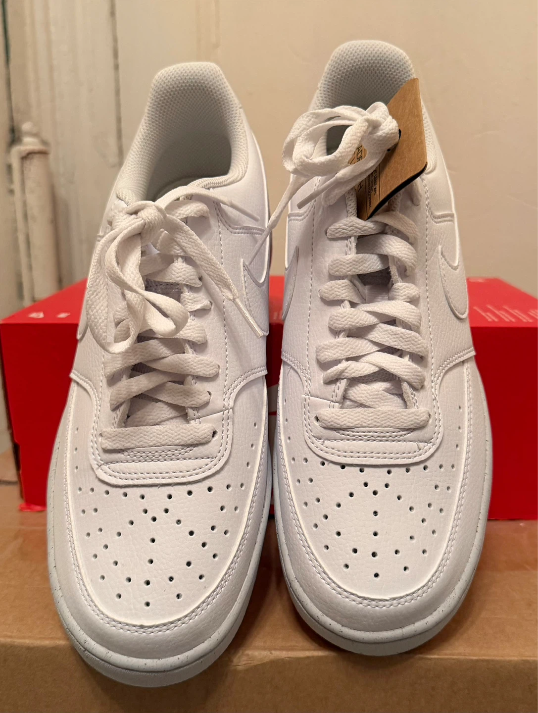 Nike Court Vision Low Men's Shoes White Size 10 - photo 4