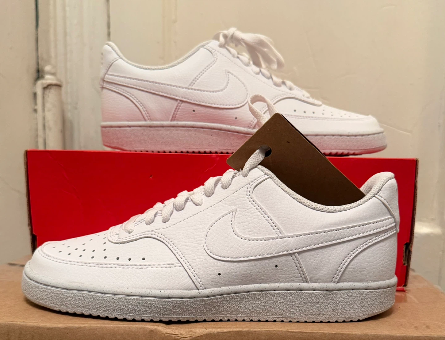 Nike Court Vision Low Men's Shoes White Size 10 - photo 2