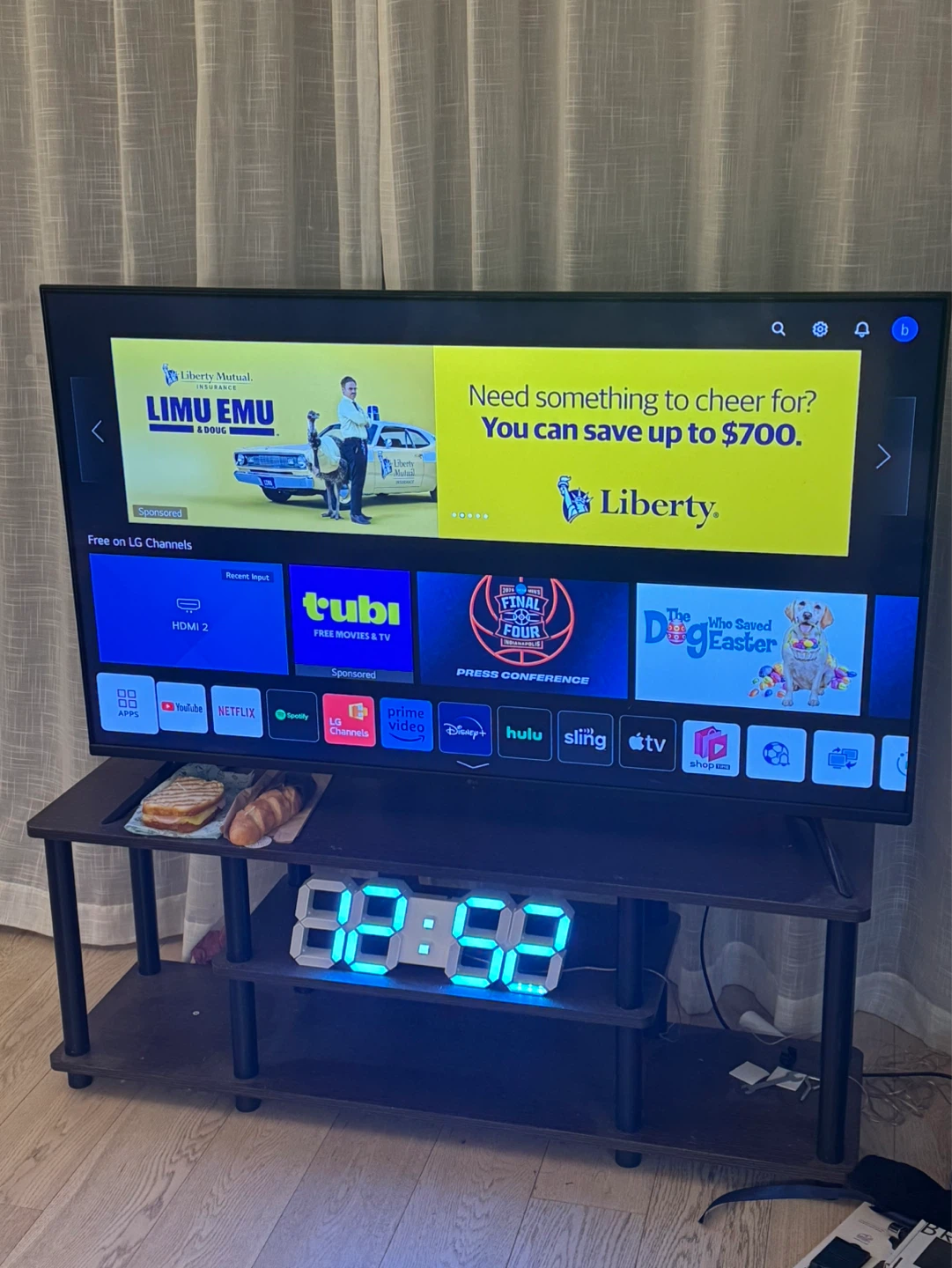 LG 50” Class UA77 Series LED AI 4K Smart TV