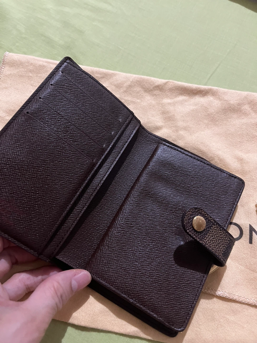 Authentic Louis Vuitton Damier Ebene Small Wallet - photo 3