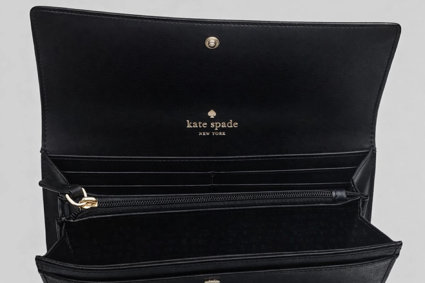 👜 Kate Spade Black Leather Wallet – Excellent Condition - photo 3
