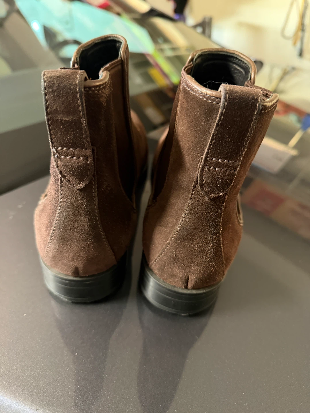 Coach Suede Chelsea Boots Brown Men's Size 9 - photo 3