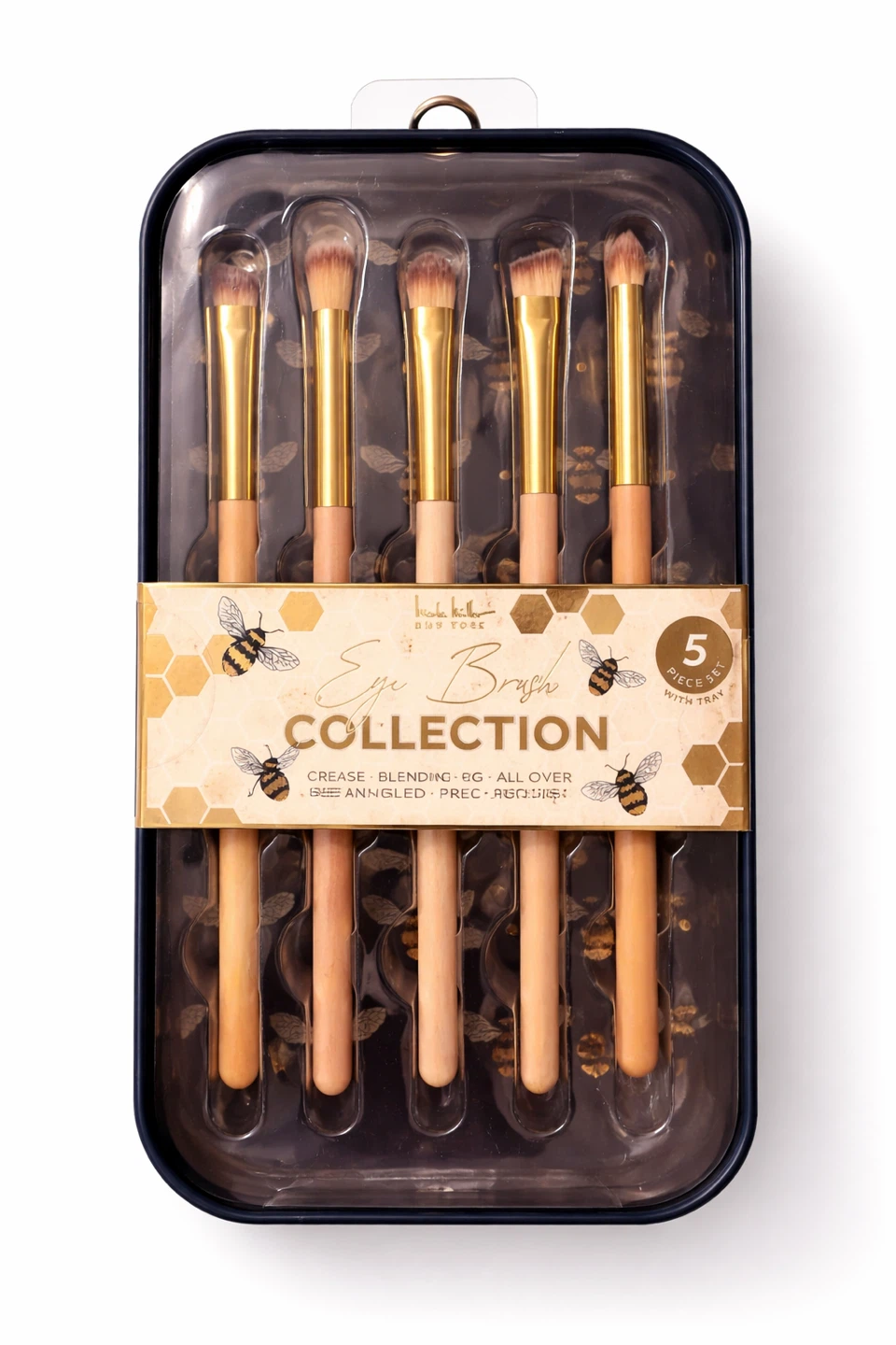 Eye Brush Collection – 5 Piece Set with Case