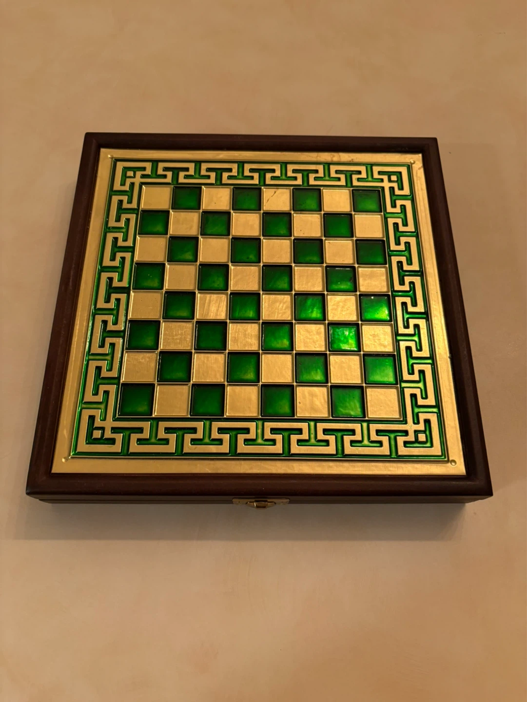 Greek Roman Chess Set – Metal Figurines Decorative Board - photo 2