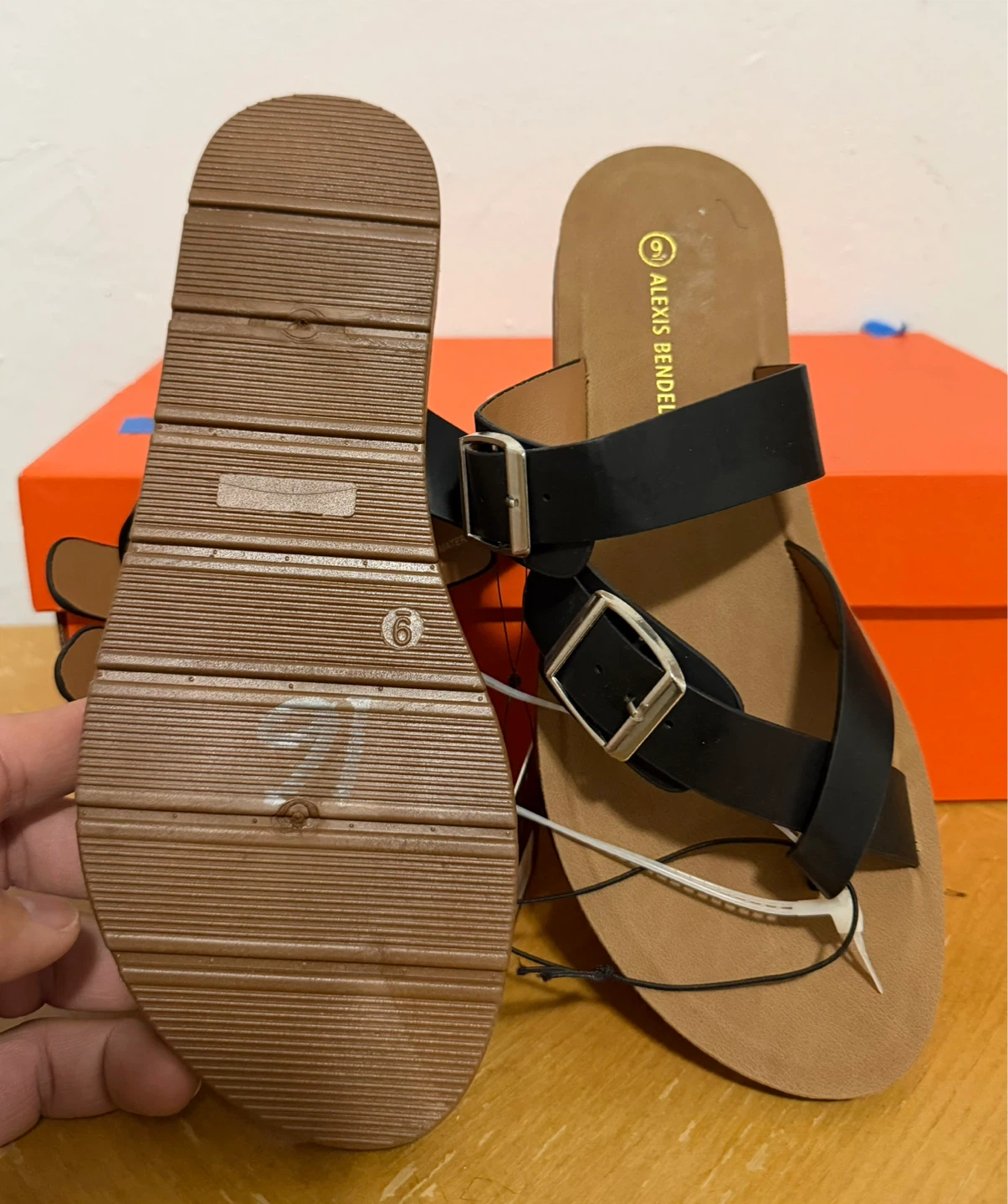 Alexis Bendel Black Sandals Size 9 - photo 2