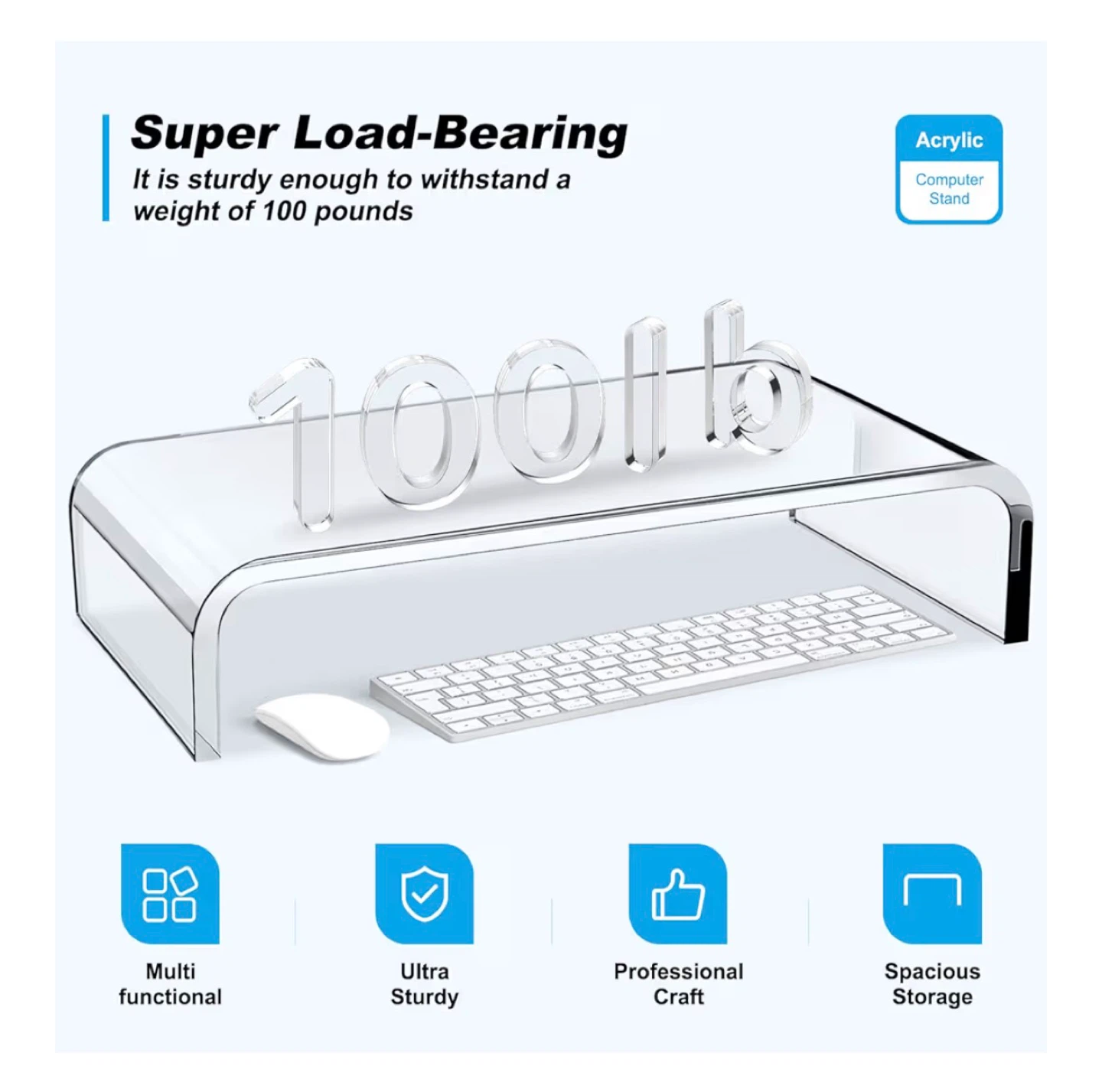 Acrylic Laptop/PC riser - photo 3