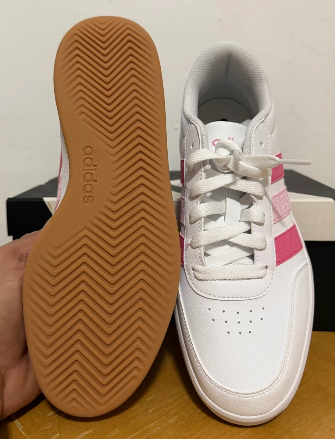 Adidas Women's Court Set Shoes White/Pink Size 7.5 - photo 5