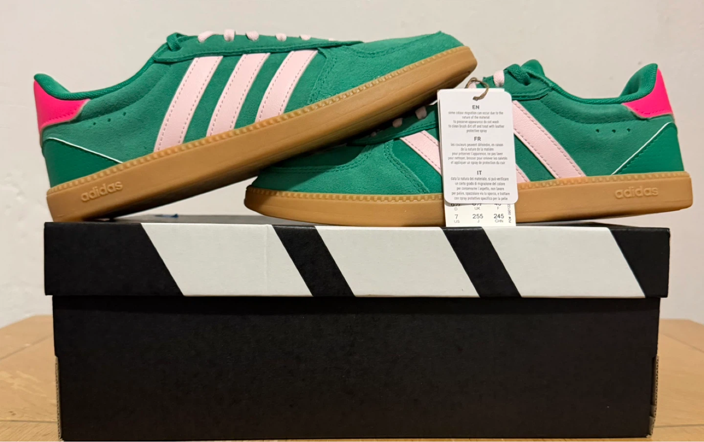 Adidas Handball Spezial Sneakers Green Pink Size 7 (US)