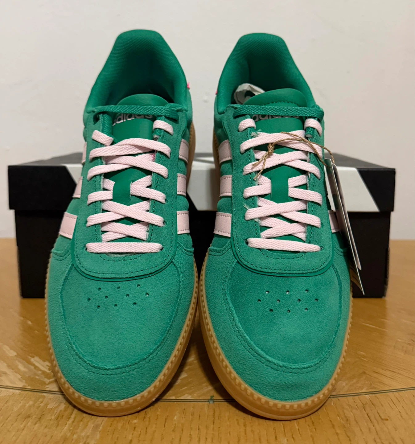 Adidas Handball Spezial Sneakers Green Pink Size 7 (US) - photo 4