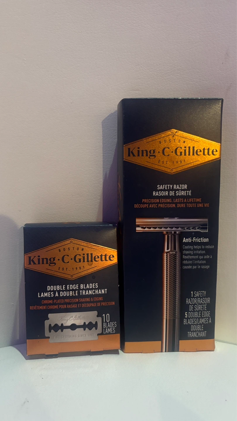 King C. Gillette Safety Razor with 10 Double Edge Blades