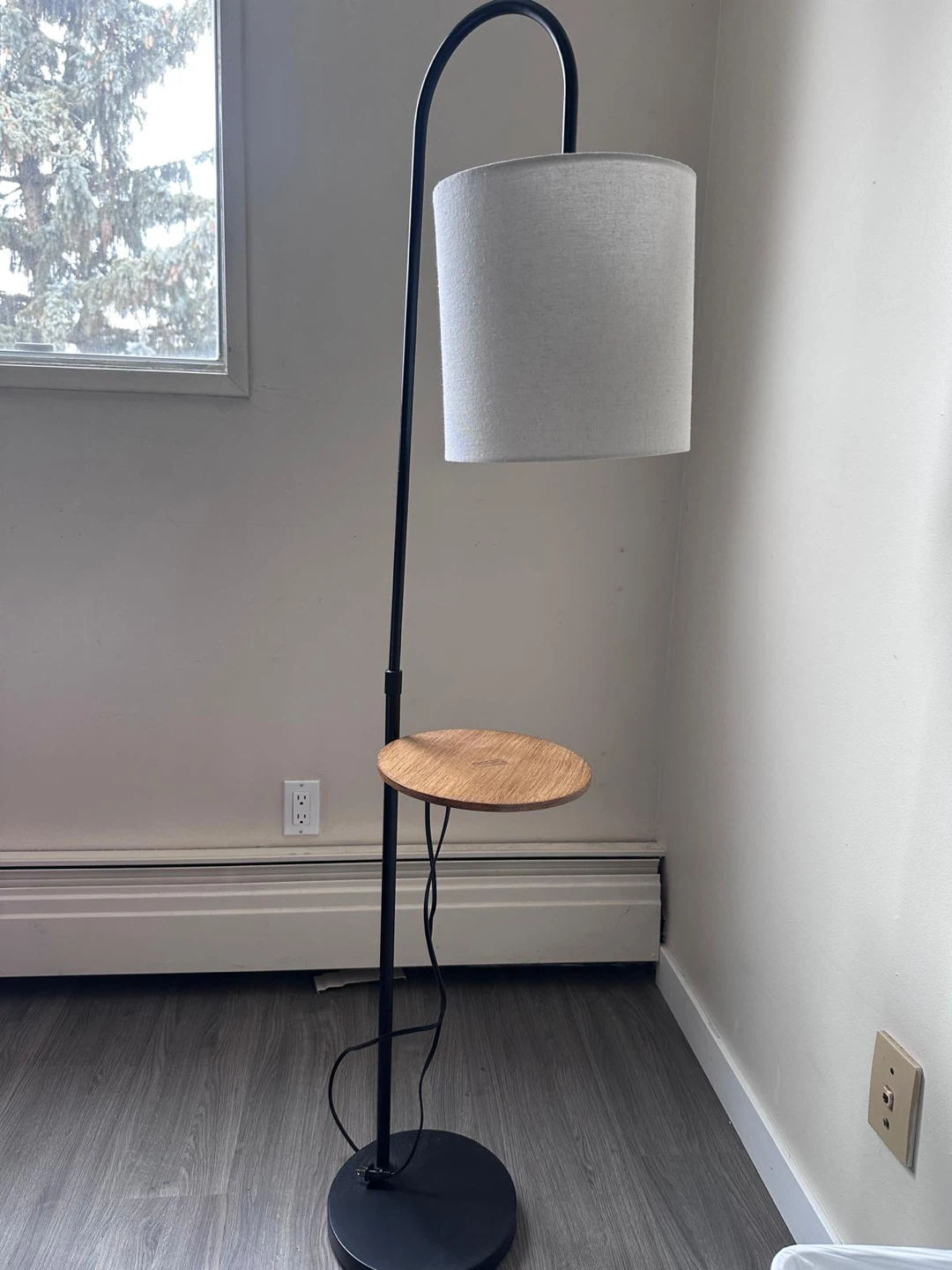 Floor Lamp with Side Table - photo 2