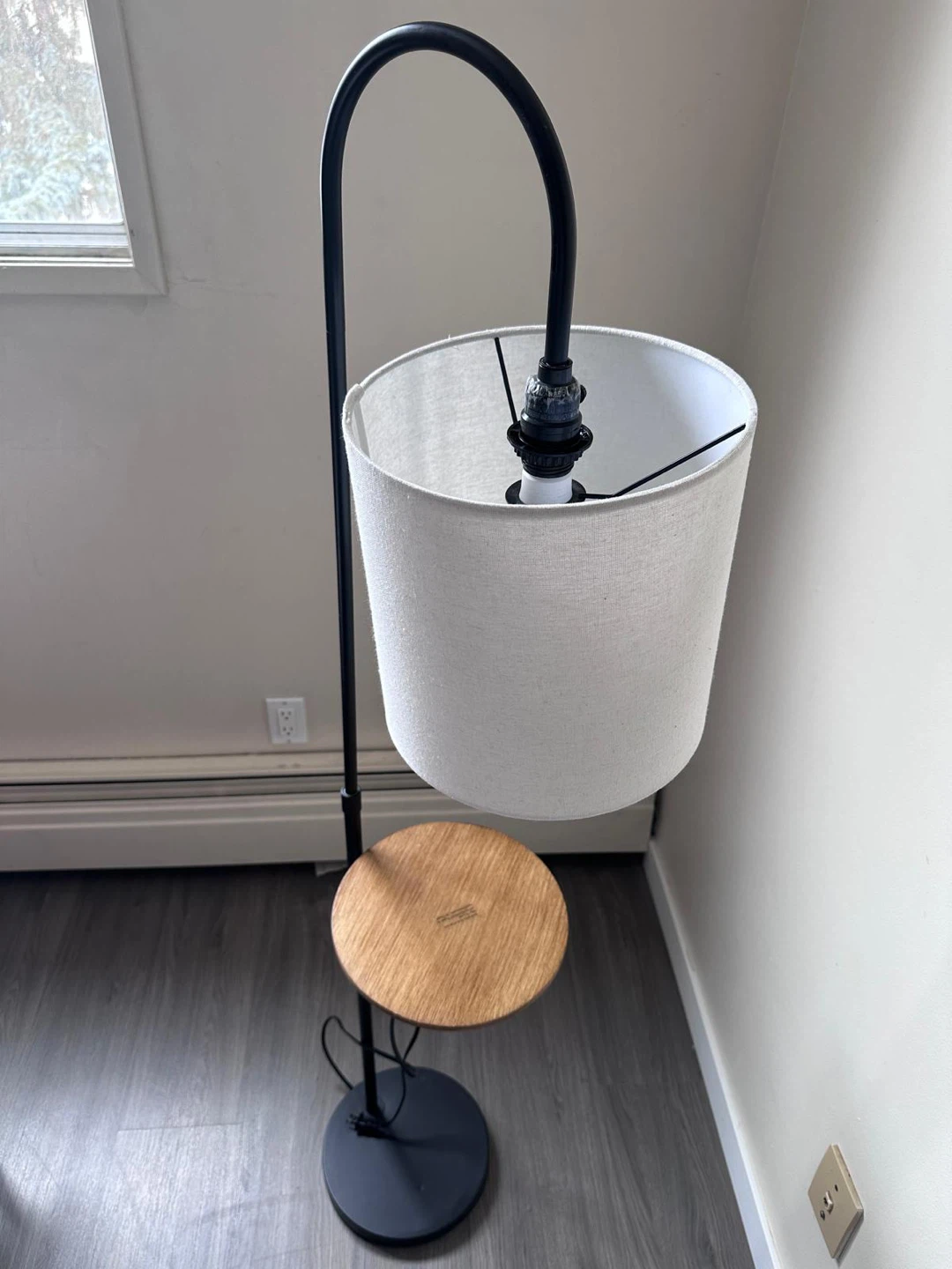 Floor Lamp with Side Table - photo 3