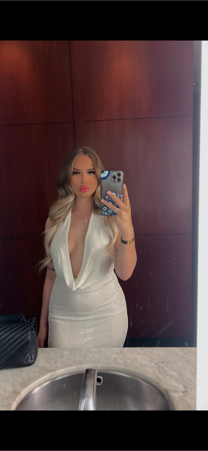 White Halter Neck Maxi Dress - photo 2