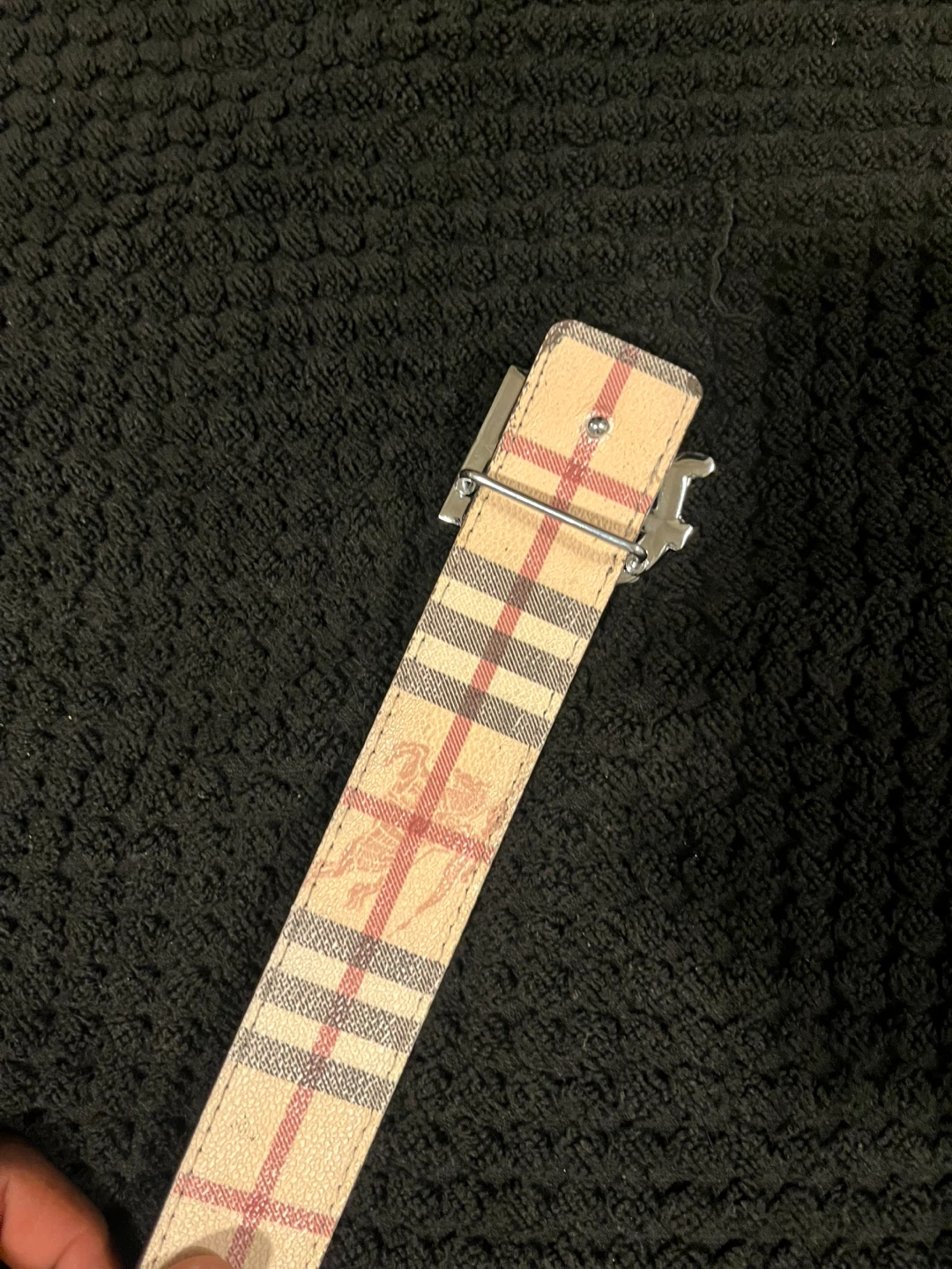 Burberry Plaid Belt