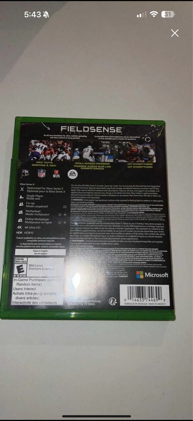 Madden NFL 23 Xbox Series X Game - photo 2