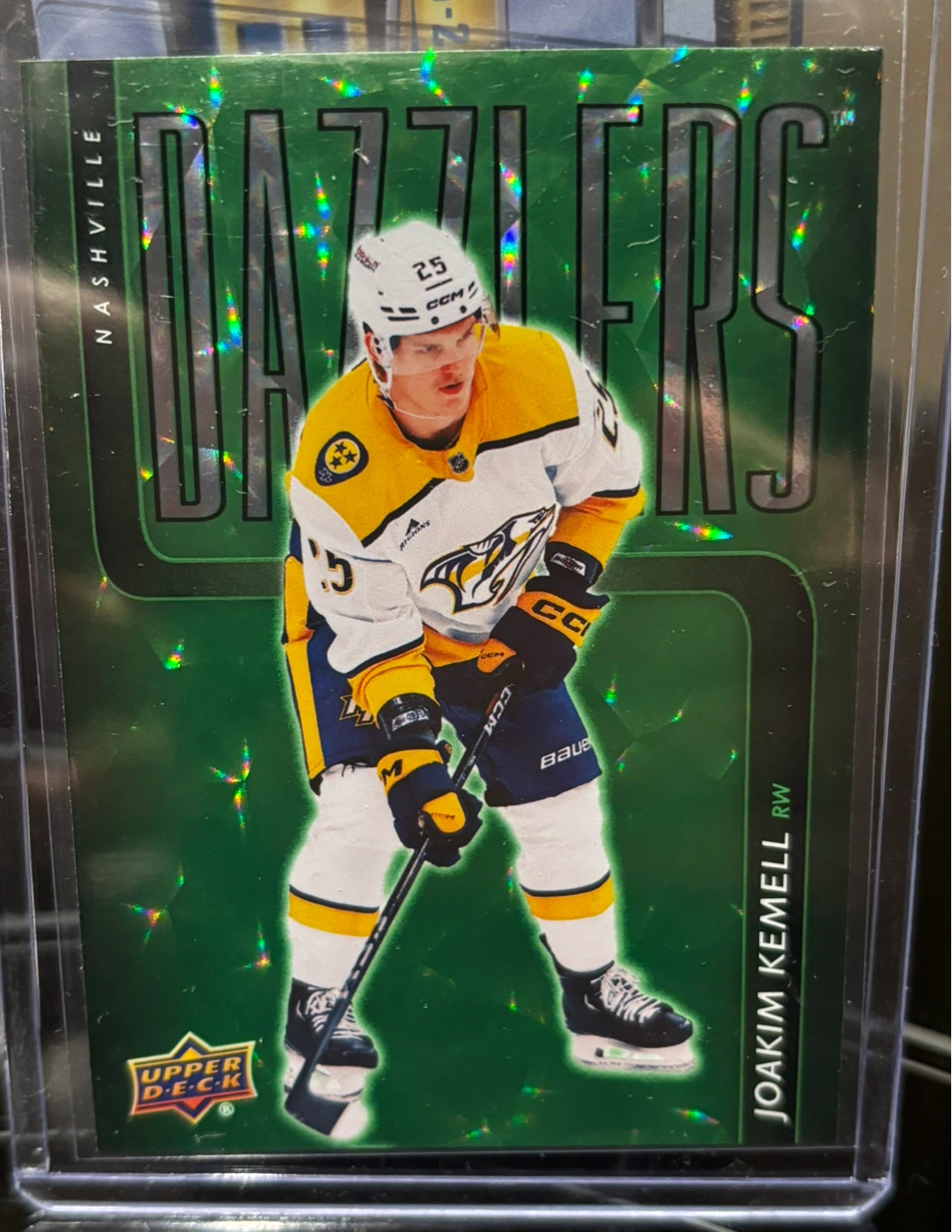 Upper Deck Series 2 Dazzlers rookie Joakim Kemell (green)