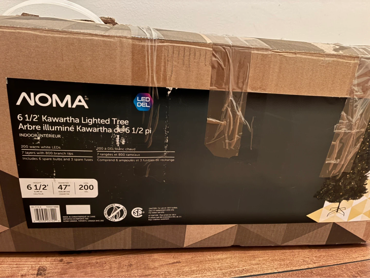 NOMA 6 1/2' Kawartha Lighted Christmas Tree - photo 2