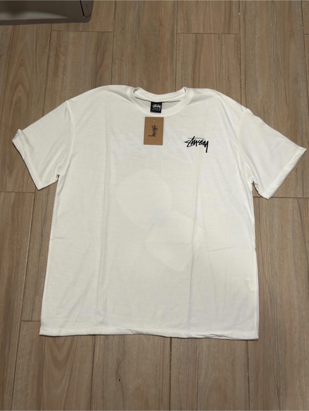 Stussy White Dice Graphic T-Shirt XL