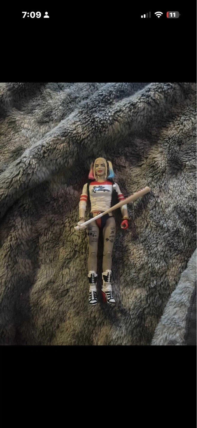 Harley Quinn Action Figure with Baseball Bat