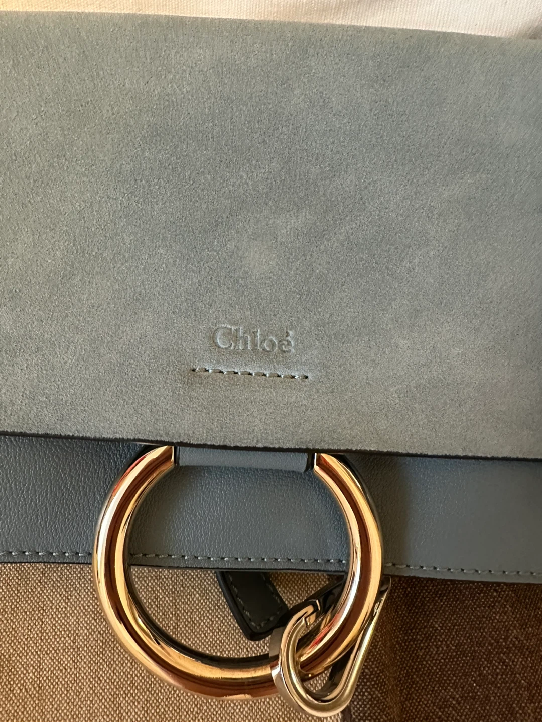 Chloe Small crossbody Bag - Suede & Leather - photo 3