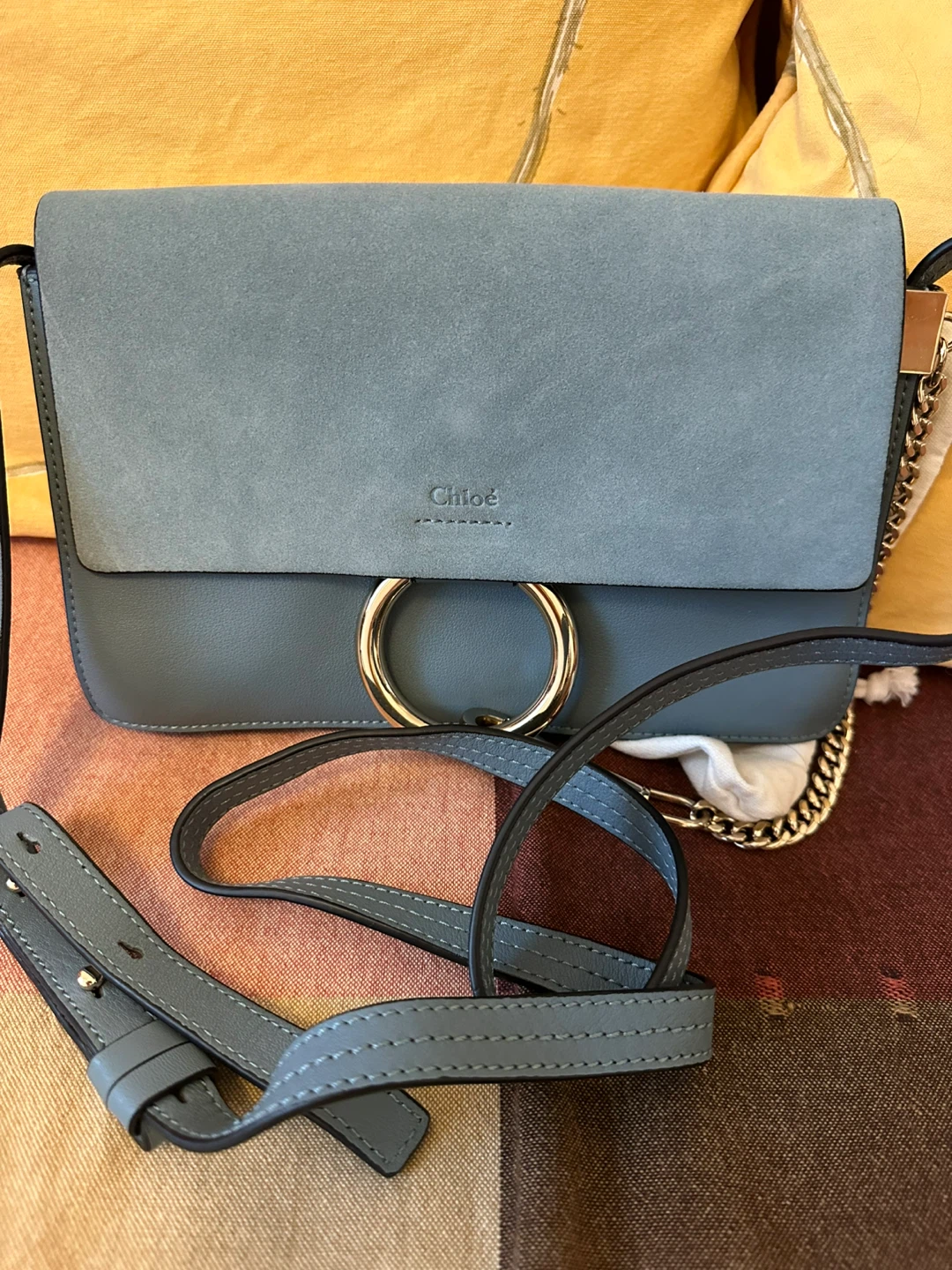 Chloe Small crossbody Bag - Suede & Leather