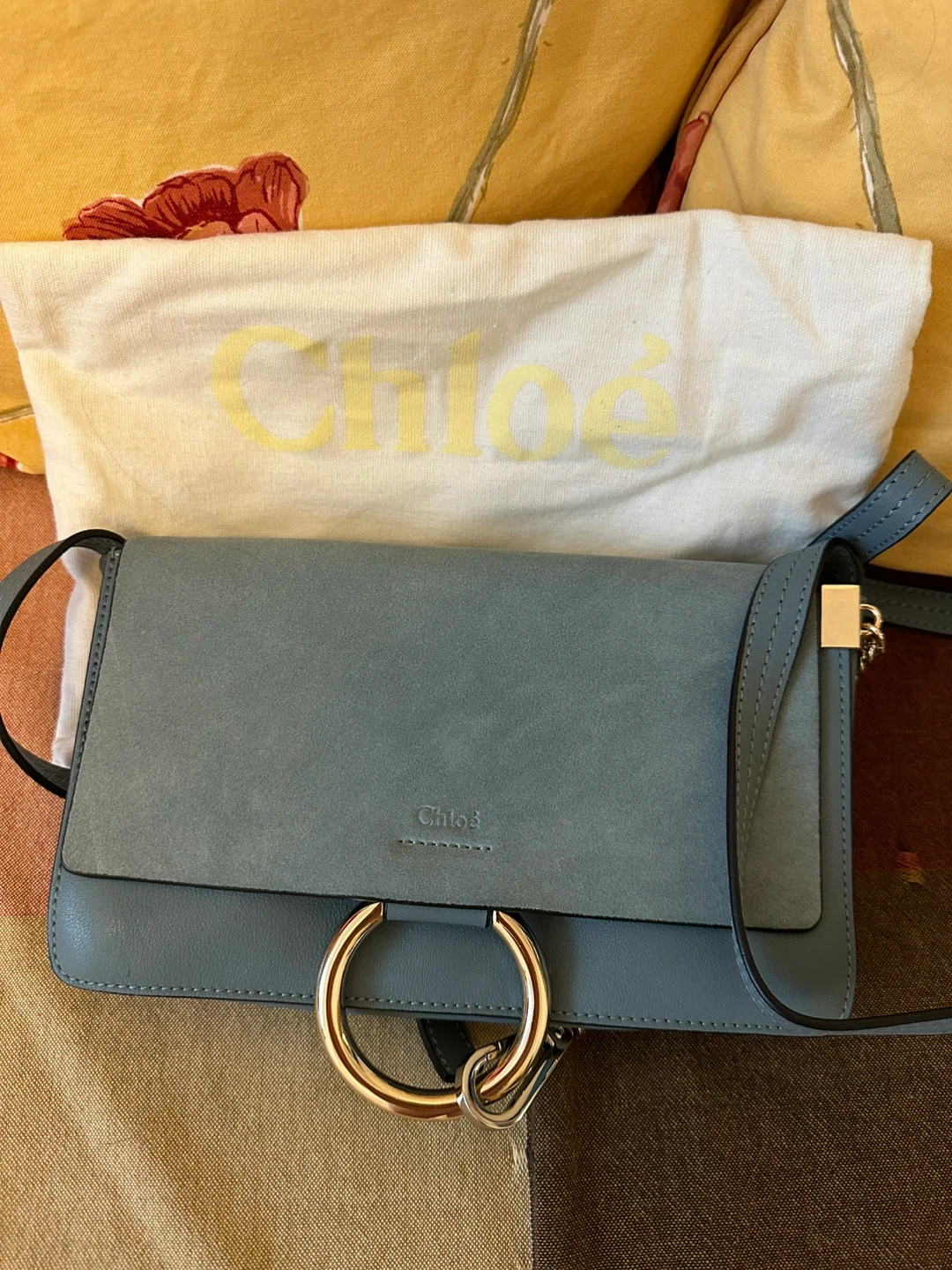Chloe Small crossbody Bag - Suede & Leather - photo 2