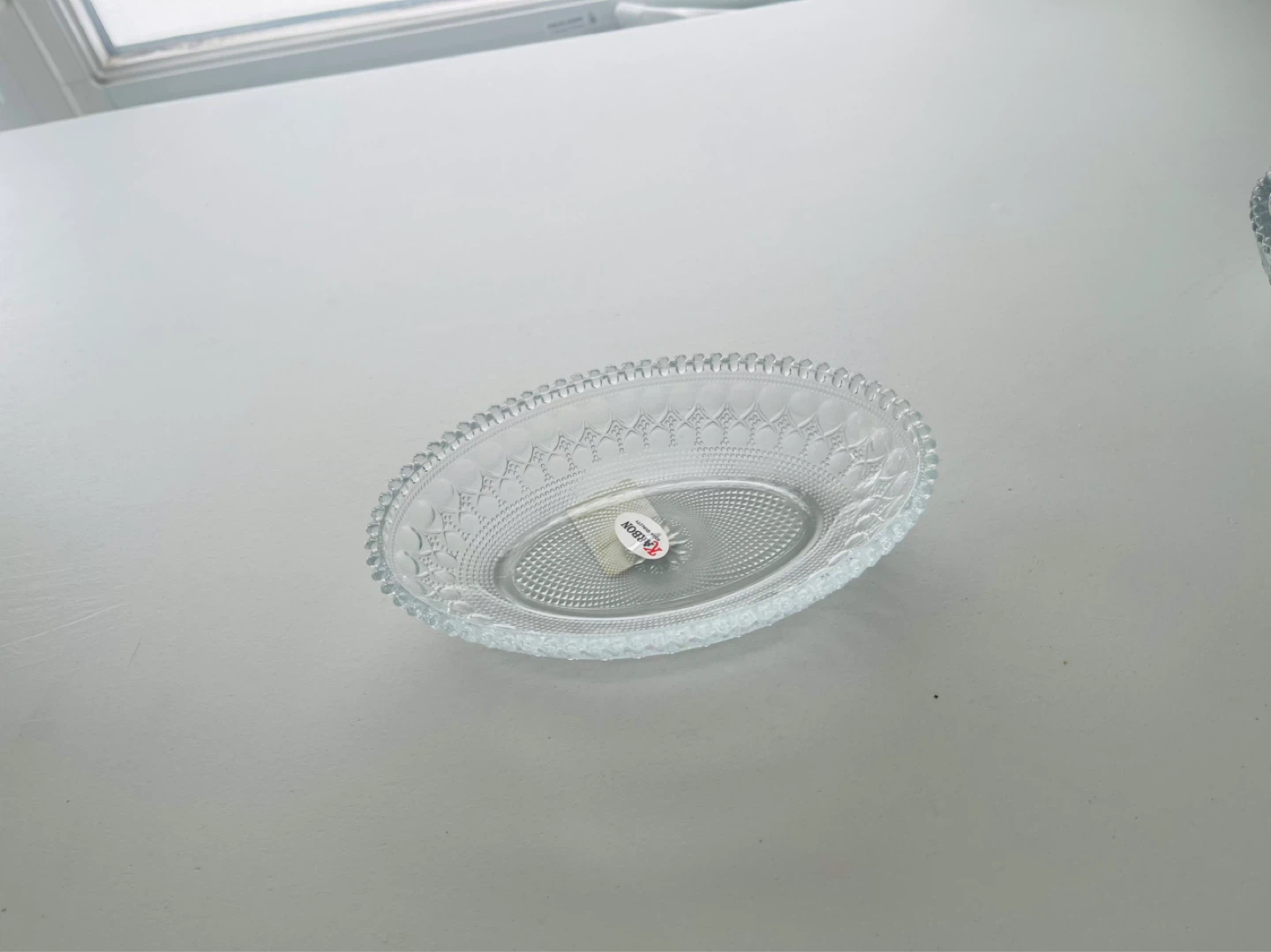 2 Clear Glass Oval Serving Dishes