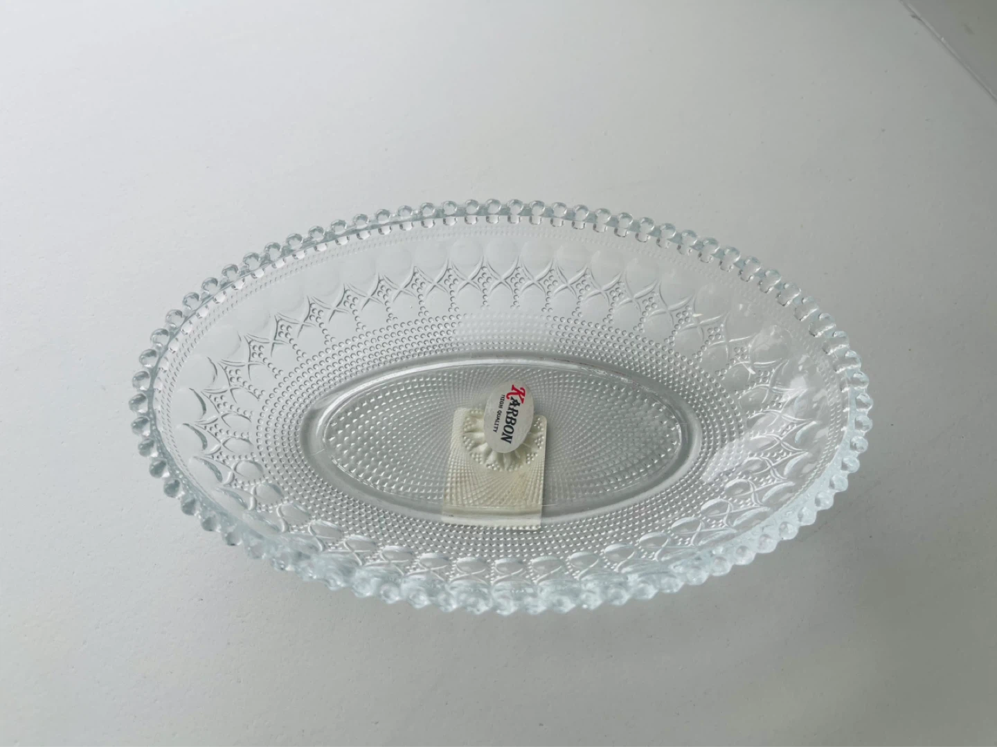 2 Clear Glass Oval Serving Dishes - photo 3