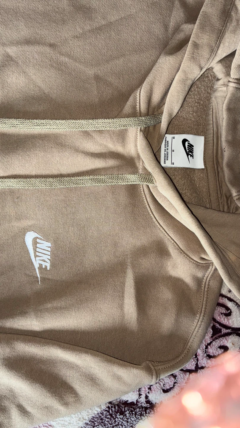 Beige Nike Sportswear Club Fleece Pullover Hoodie! - photo 2