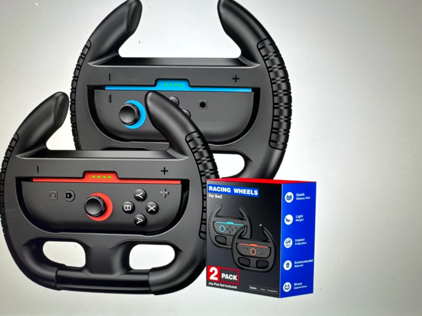 2 Pack Racing Wheels for Nintendo Switch