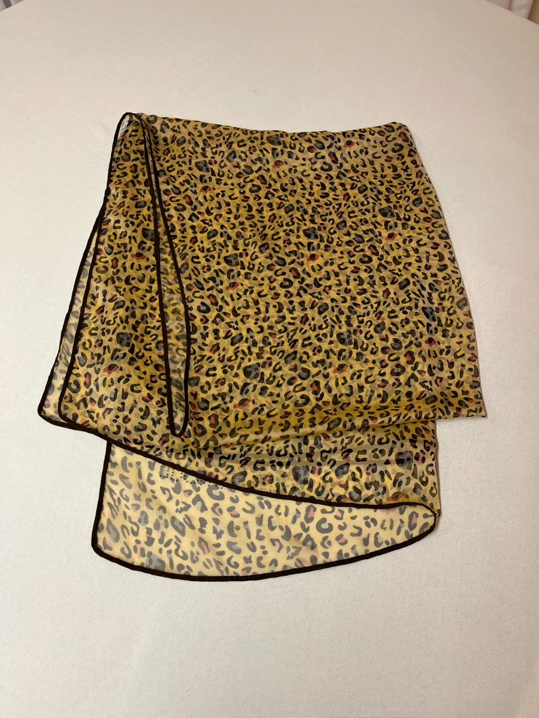 Ladies Summer Scarf - leopard print design