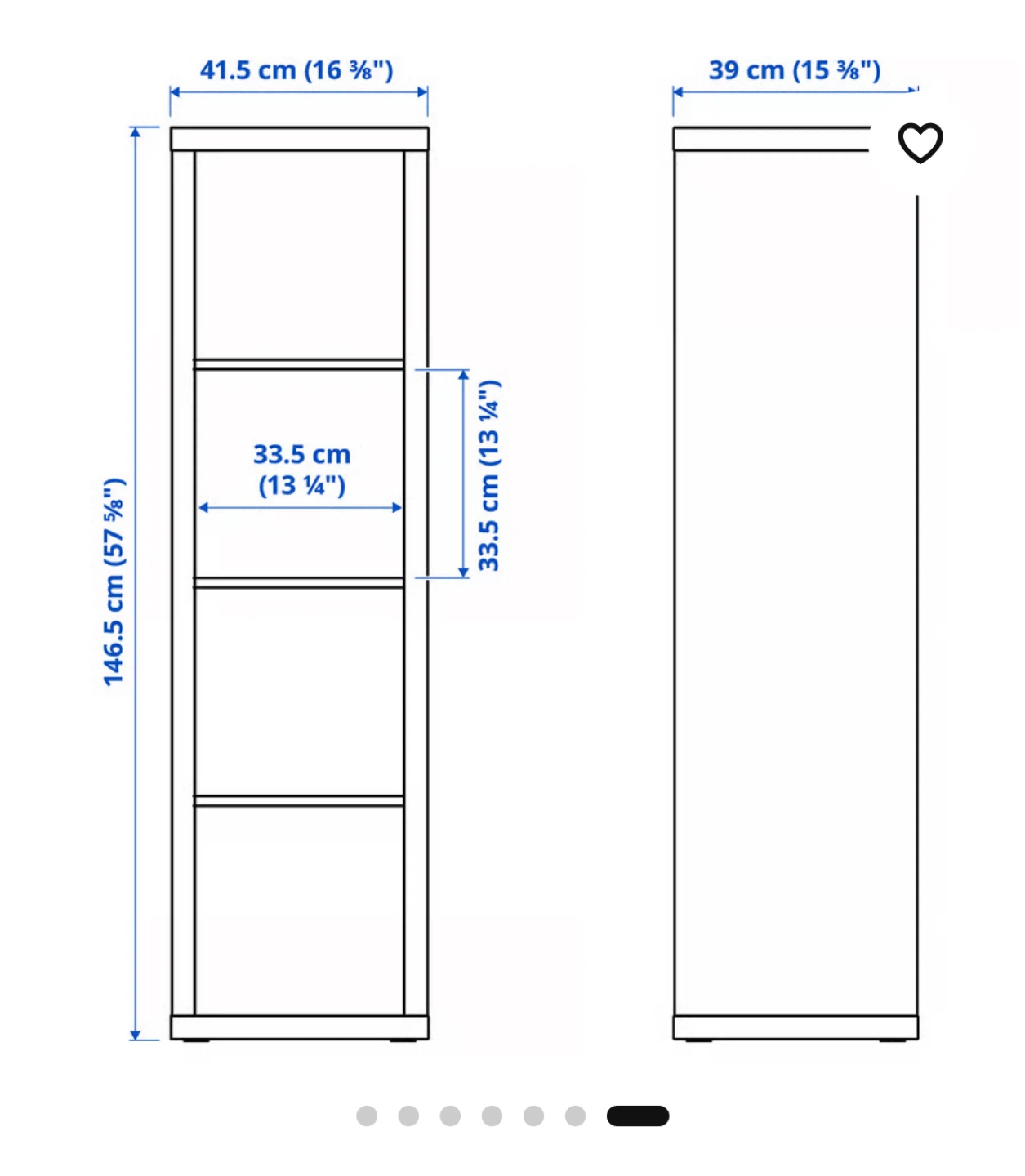 IKEA KALLAX 1x4 cube - photo 2