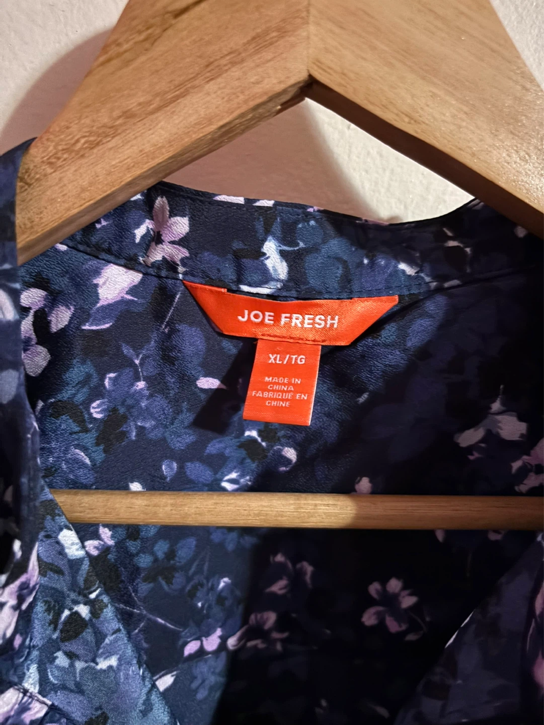Joe Fresh Women's Navy Floral Print Tunic Top - XL/TG - photo 2
