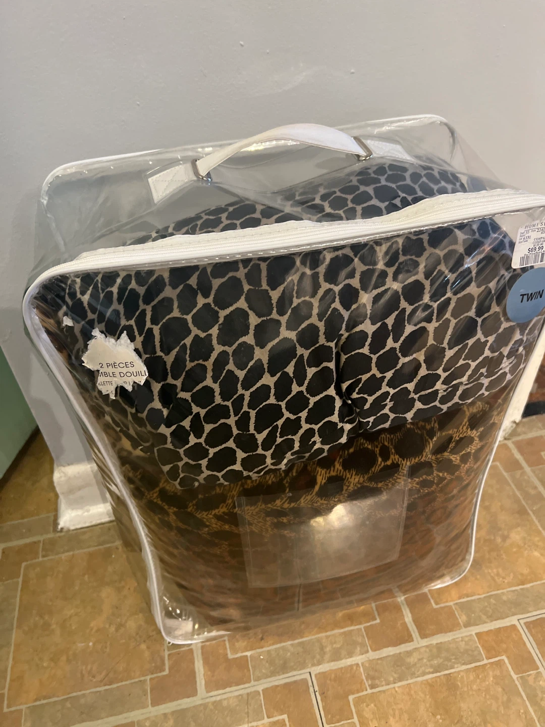 Set of 4 Throw Pillows - Animal Print - photo 2